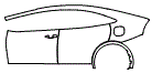 2023 Toyota Prius Prime Plug-in Hybrid Door and Rear Fender Kit - PPF