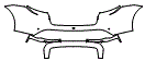 2025 Porsche Taycan Rear Bumper Kit - PPF