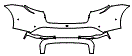 2025 Porsche Taycan  GTS Rear Bumper Kit - PPF
