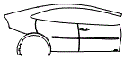 2023 Toyota Prius Door and Rear Fender Kit - PPF