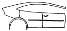 2024 Toyota Prius Prime Plug-in Hybrid Door and Rear Fender Kit - PPF