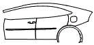 2025 Toyota Prius Plug-in Hybrid Door and Rear Fender Kit - PPF
