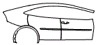 2024 Toyota Prius Door and Rear Fender Kit - PPF