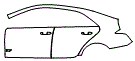 2022 Cadillac CT4 Door and Rear Fender Kit - PPF