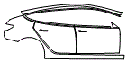 2025 Tesla Model 3 Door and Rear Fender Kit - PPF