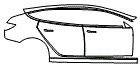 2024 Tesla Model 3 (New Generation) Door and Rear Fender Kit - PPF