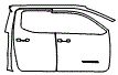 2024 Toyota Tacoma Door and A-Pillar Kit - PPF