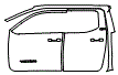 2025 Toyota Tacoma SR5 Door and A-Pillar Kit - PPF