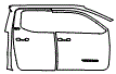 2025 Toyota Tacoma Door and A-Pillar Kit - PPF