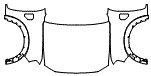 2024 Ford Ranger Full Hood and Fender Kit - PPF