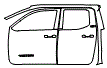 2024 Toyota Tacoma Door and A-Pillar Kit - PPF