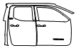 2024 Toyota Tacoma Door and A-Pillar Kit - PPF