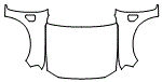 2024 Ford Ranger XL Full Hood and Fender Kit - PPF