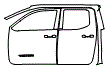2024 Toyota Tacoma Door and A-Pillar Kit - PPF