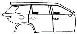 2025 Lexus TX  Luxury Door and Rear Fender Kit - PPF