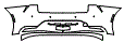 2023 Toyota Prius Limited AWD Rear Bumper Kit - PPF
