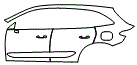 2025 Mercedes Benz GLC SUV  Base Door and Rear Fender Kit - PPF