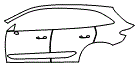 2023 Mercedes Benz GLC SUV  Base Door and Rear Fender Kit - PPF