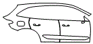 2024 Mercedes Benz GLC SUV Door and Rear Fender Kit - PPF