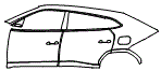 2025 Lamborghini Urus Door and Rear Fender Kit - PPF