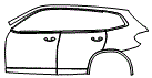 2020 BMW X3 Door and Rear Fender Kit - PPF