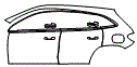2024 Mercedes Benz GLA SUV 250 Base Door and Rear Fender Kit - PPF