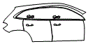 2025 Mercedes Benz GLA SUV Door and Rear Fender Kit - PPF