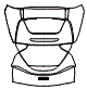 2023 Ferrari 296 GTS Trunk Lid and Engine Cover Kit - PPF