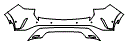 2026 LEXUS RX 350H PREMIUM Rear Bumper Kit