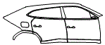 2025 Lamborghini Urus Door and Rear Fender Kit - PPF