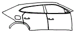 2025 Lamborghini Urus Door and Rear Fender Kit - PPF