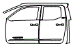 2024 Toyota Tacoma Door and A-Pillar Kit - PPF