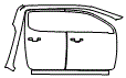 2025 Ford Ranger Door and A-Pillar Kit - PPF