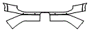 2024 Lexus GX  Premium+ Rear Bumper Kit - PPF