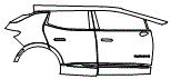 2024 Chevrolet Equinox EV 3LT Door and Rear Fender Kit - PPF