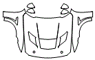 2024 Ford Mustang Full Hood, Fender and Mirror Kit - PPF