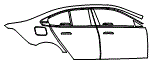 2025 BMW 5 Series Door and Rear Fender Kit - PPF