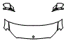 2025 Mercedes Benz E-Class  E 450 4MATIC All-Terrain Hood, Fender and Mirror Kit - PPF