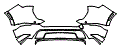 2024 Chevrolet Equinox EV 2LT Rear Bumper Kit - PPF