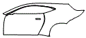 2025 Aston Martin Vantage Door and Rear Fender Kit - PPF