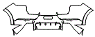 2025 Porsche Cayenne Rear Bumper Kit - PPF
