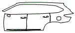 2023 Toyota Highlander Door and Rear Fender Kit - PPF
