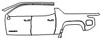 2025 Chevrolet Silverado EV Door and Rear Fender Kit - PPF