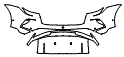 2025 Porsche Taycan Rear Bumper Kit - PPF