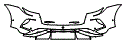 2025 Porsche Taycan Cross Turismo Turbo S Rear Bumper Kit - PPF