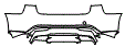 2025 Tesla Model 3 Performance All-Wheel Drive Rear Bumper Kit - PPF