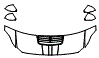 2024 Ford Mustang  Fastback GT  Hood, Fender and Mirror Kit