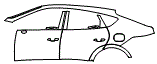 2025 Genesis GV80 Coupe (4 Door) 3.5T E-Supercharged AWD Door and Rear Fender Kit - PPF