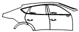 2025 Genesis GV80 Coupe (4 Door) Door and Rear Fender Kit - PPF