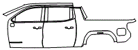 2024 GMC Sierra EV Door and Rear Fender Kit - PPF